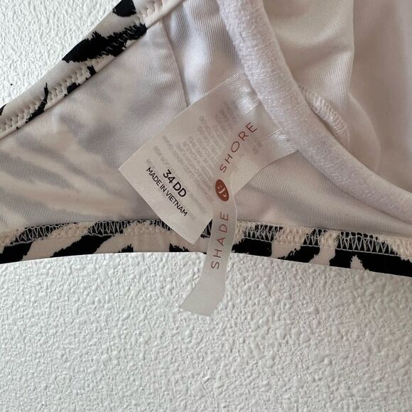 Shade Shore  Women's Bralette Bikini Top  Zebra Print 34 DD - Picture 7 of 7